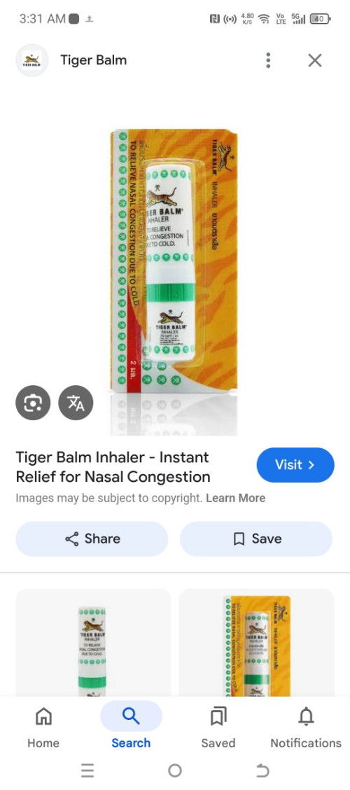 Is Tiger Balm Inhaler safe for lactating mommas?