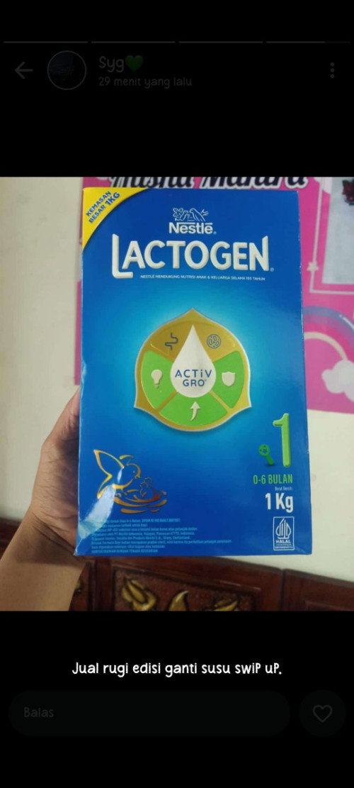 Dijual rugi karena ganti susu