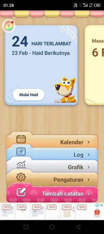 Telat 24 hari hpht 12 Desember sampe 20 desember