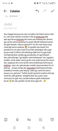 Parenting ortu atau kakek nenek , curhat. Sedikit ya mom's