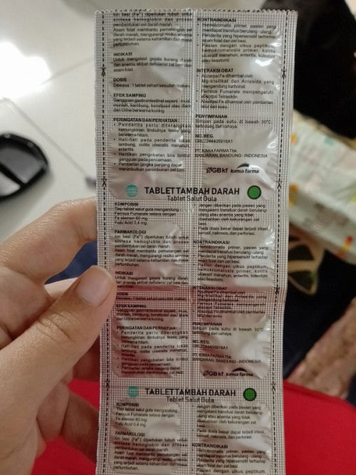 Folamil dan tablet tambah darah