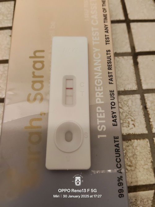 Irregular period.Rasa tak sedap badan dan cek ini result nya😊