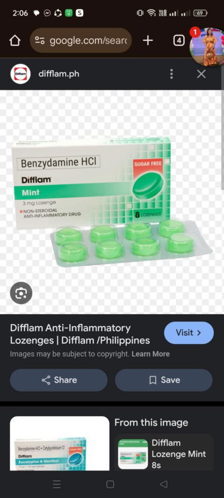 Safe po sa buntis ang difflam sobrang kati po kasi ng lalamunan ko