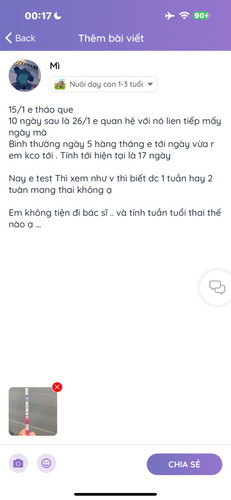 em muốn tính tuổi thai ạ vì em khônv tiện đi khám . #️