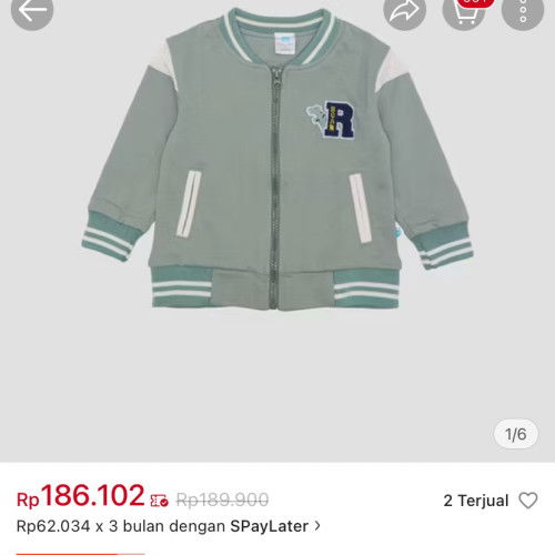 Jual jaket baru karena pengen yang besar