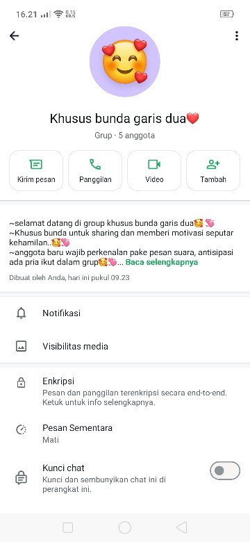 Bund ada ngk yg mau gabung grup ibu hamil d wa biar saling berbagi pengalaman bund 😍