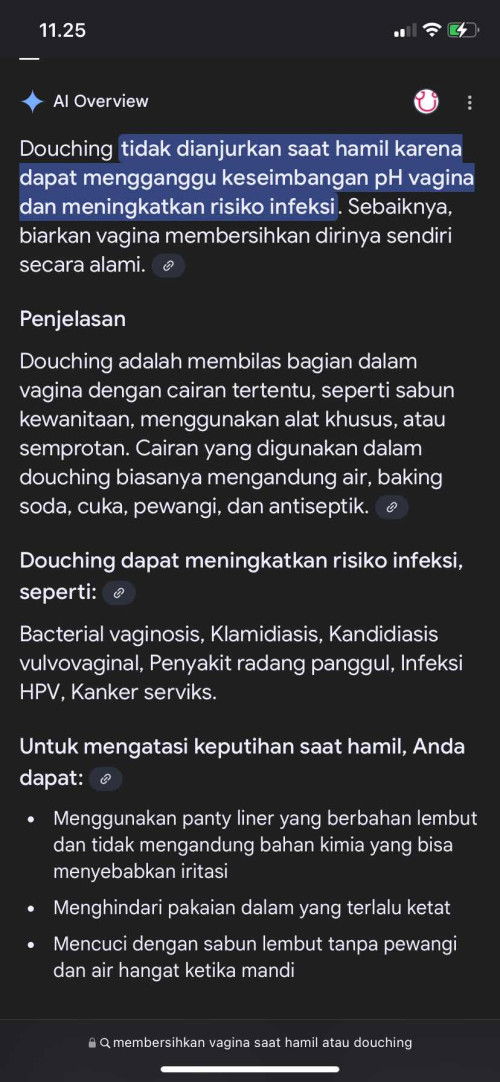 Keputihan yang masih ada sampe kehamilan 13minggu