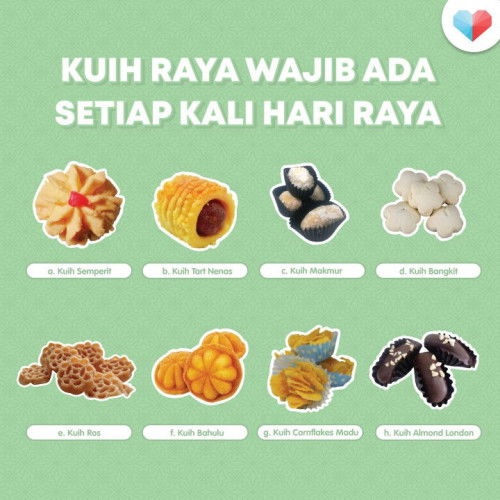 🥮 Kuih Raya WAJIB Setiap Kali Raya