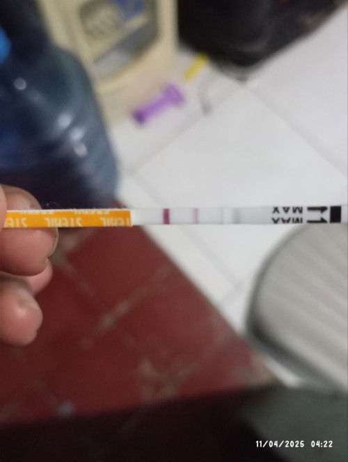 Bun mau nanya ini kira2 positif apa enggk ya hpht tgl 1 Maret 2025