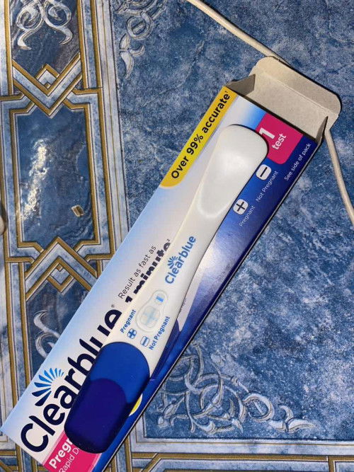 Clear blue pregnancy test