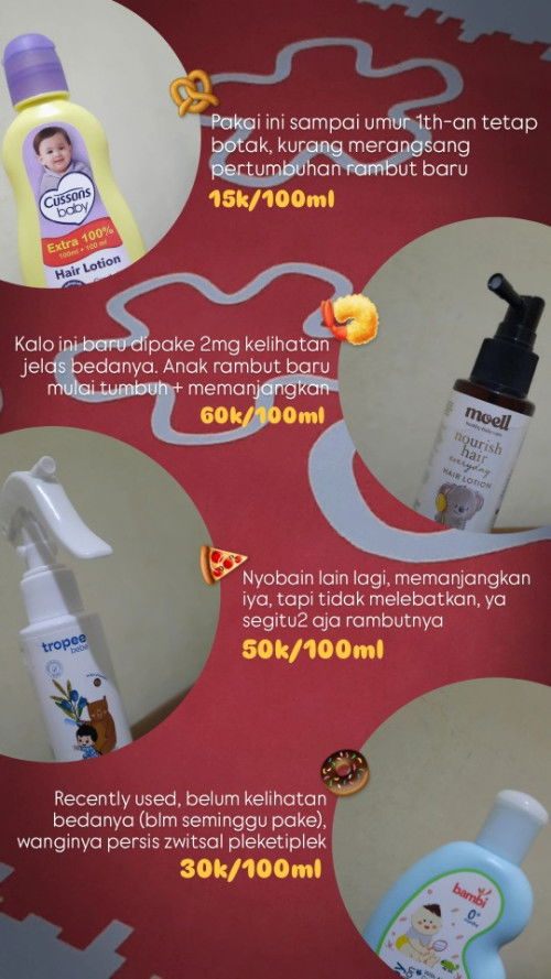 Hair lotion, sharing dong bun?