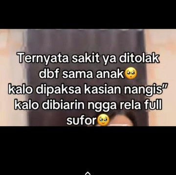 Cuma yg ngerasain yg tau rasanya sperti apa