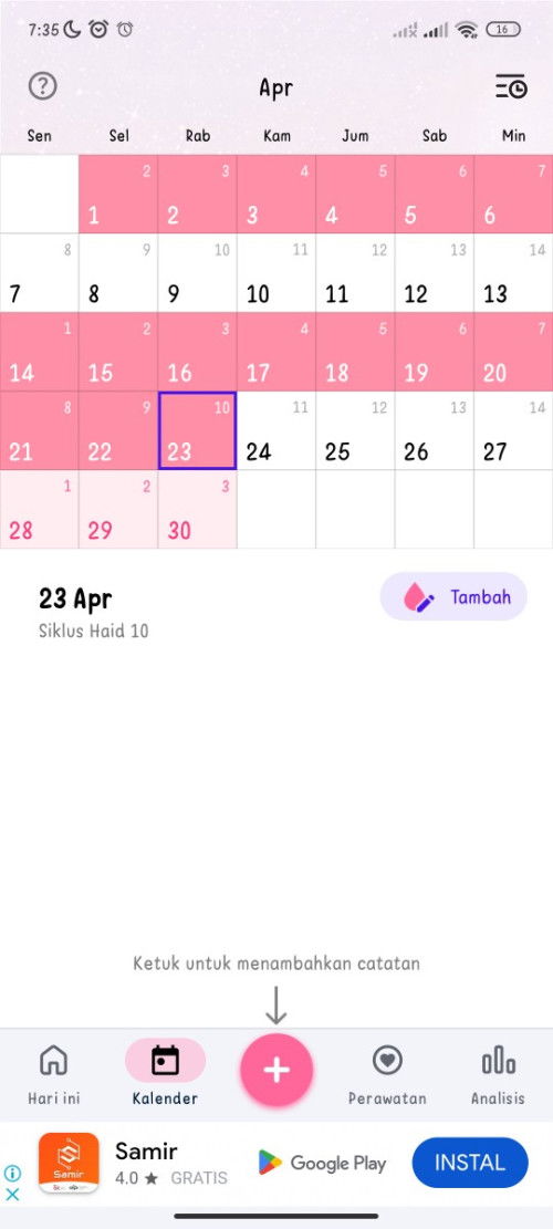 HAID 2X DALAM 1BULAN
