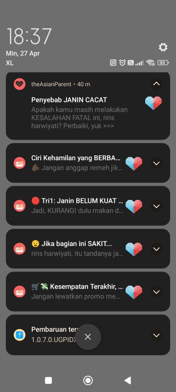Tidak bisa baca artikel pop-up
