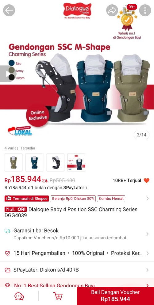 Bund, saran donk atau review untuk 2 gendongan ini baiknya yang mana ya?