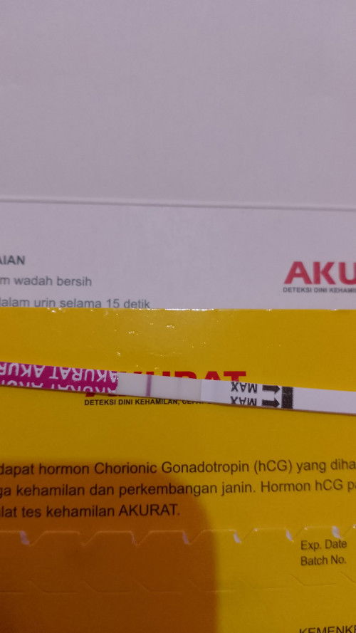 ini positif / negatif aku tes nya h-4 menuju haid