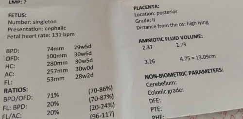 Okay lang po ba FL:bpd 20% results? 29 weeks po