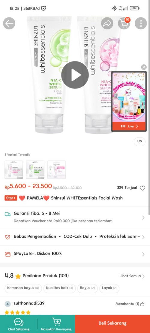 Facial wash shinzui whiteessential
Itu aman ga bun ya buat bumil dan busui??