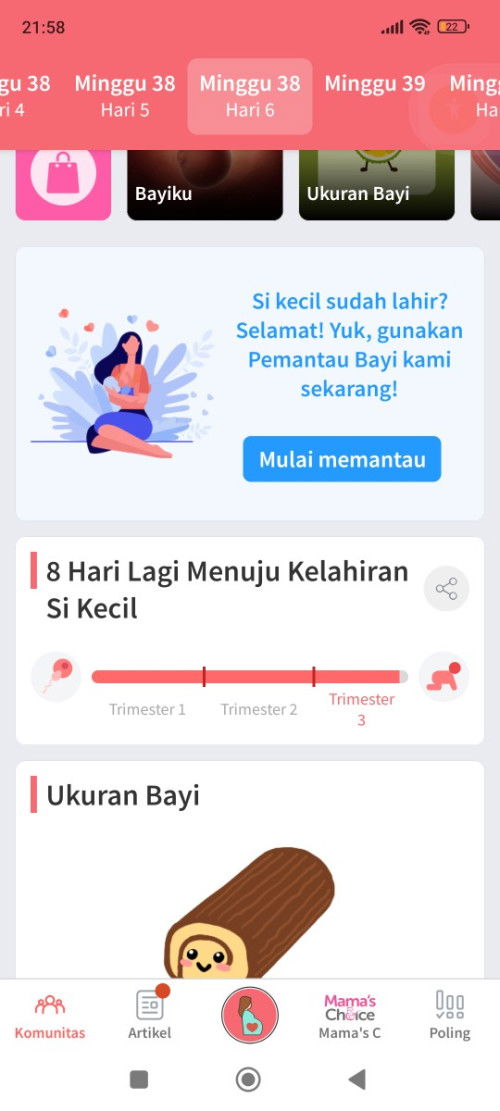 Belum jadwal SC pdhl sudah 38w6d