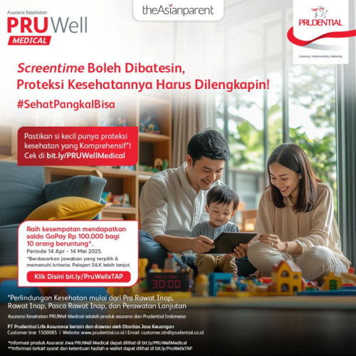 Parents, yuk lengkapi perlindungan yang terbaik untuk anak dengan PRUWell Medical! 🤗