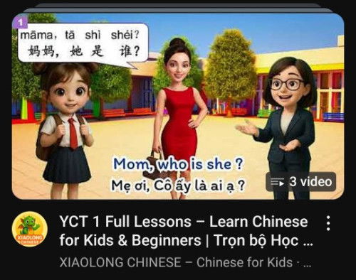 TIẾNG TRUNG TRẺ EM - HỌC GIÁO TRÌNH CHUẨN YCT 1 - PHỔ CẬP TIẾNG TRUNG TIỂU HỌC TOÀN CẦU
