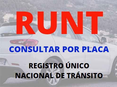 ¿Qué es "RUNT por placa"?