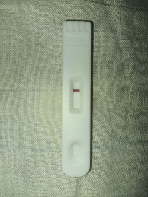 Faint line o Negative