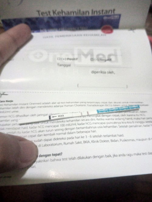 Di tespek positif tapi 6 hari kemudian haid
