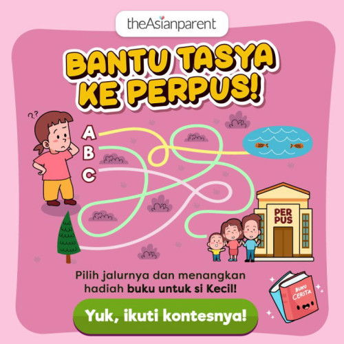 PARENTS, TOLONG! Bantu Tasya ke Perpus & MENANGKAN HADIAH BUKU UNTUK SI KECIL! 📖🗺️