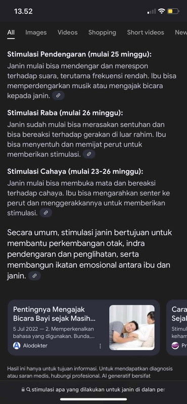Sharing info tentang stimulasi janin