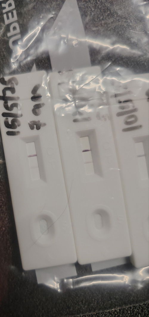 Test sendiri +ve tetapi bila ke klinik, scan -ve