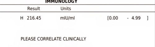 Beta hcg test