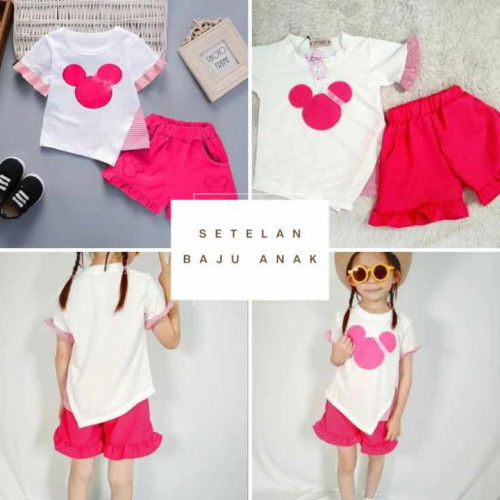 Setelan Baju Anak Perempuan Korea Style