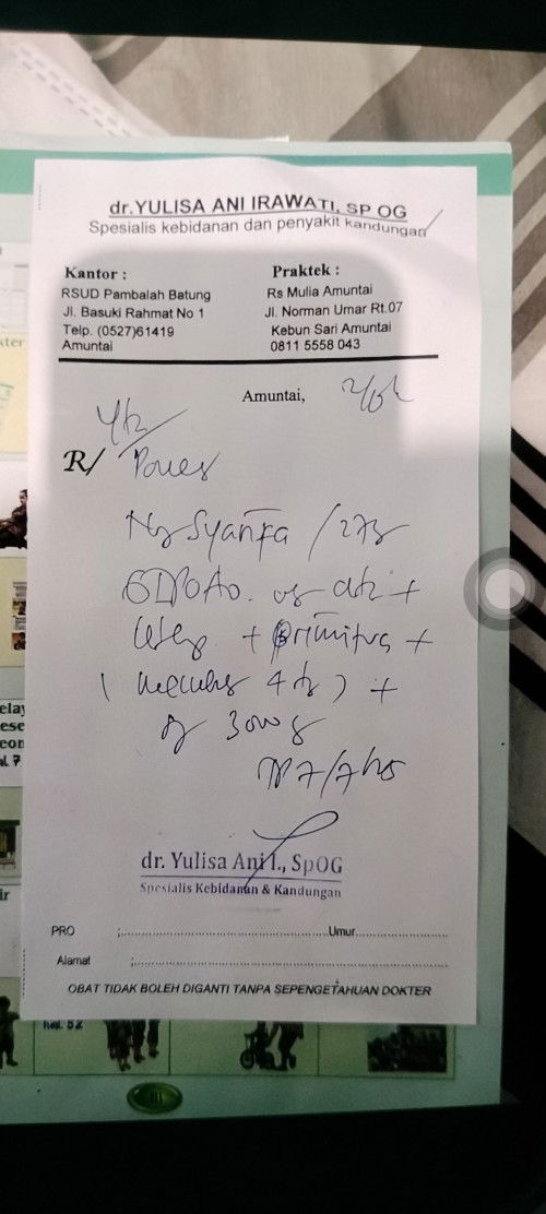 Ada yg bisa meng-artikan tulisan dokter ini??