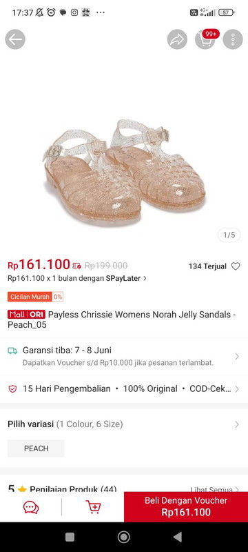 Review jujur sandal jelly