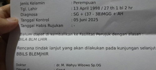 HPL dokter maju seminggu, tapi belum ada tanda2
