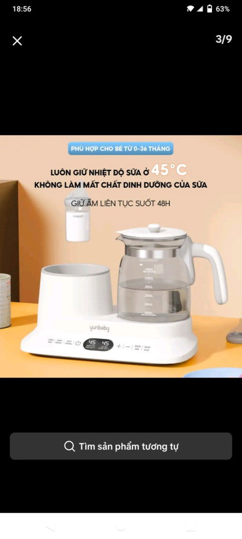 Mình cần pass lại máy hâm sữa