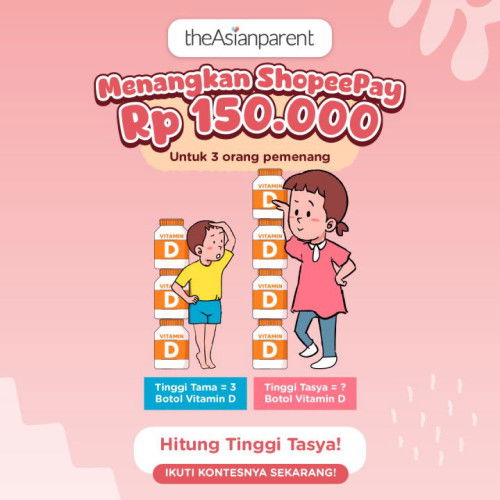 Parents yang Tau Tinggi Tasya Berkesempatan Mendapatkan Saldo E-wallet Sebesar Total Rp150.000, Lho! 🤩💊