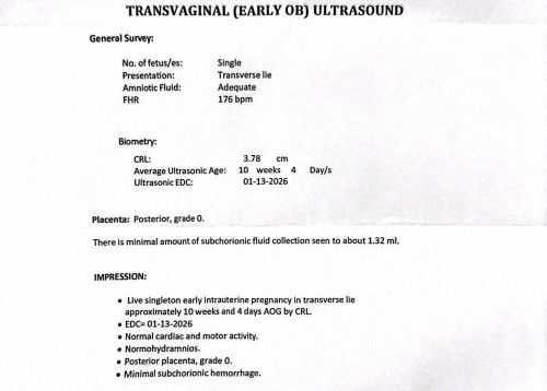 Minimal subchorionic hemorrhage