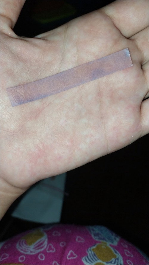 kertas lakmus berubah warna biru