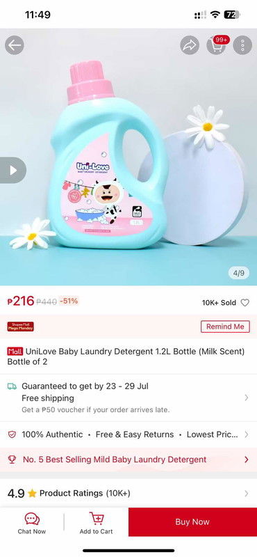 UNILOVE LAUNDRY DETERGENT