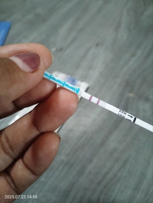 Telat haid 1Mnggu curiga haml  lngsng tspek trnyta garis2 dah jels bnget,kira² udah brp minggu y bun