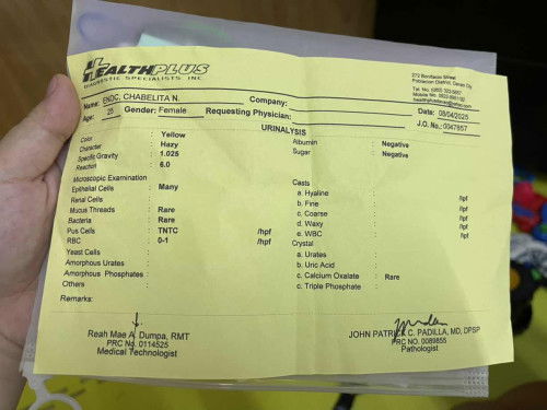 hello mga mhie may UTi ba result  or normal naman?? thanks po
