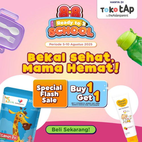 Flash Sale Buy 1 Get 1! Beli Vitamin D Gummy Dapat Pasta Gigi Anak! 💪🏼🦷