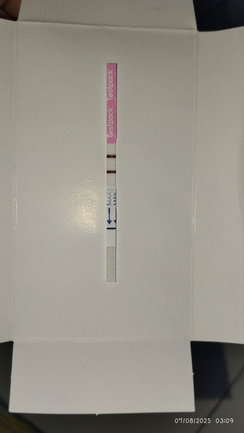 Telat  10 hari pas tes langsung jelas gini.. tp belum periksa ke dokter.. masih percaya gak percaya