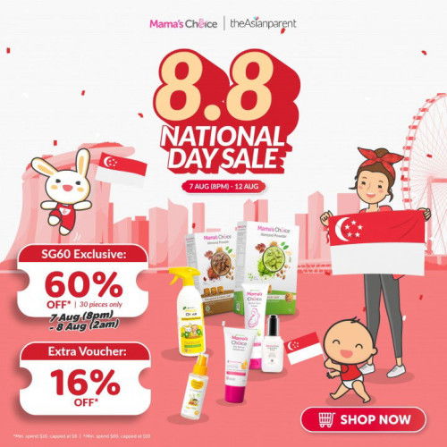 Wave Your Flag For Mama's Choice 8.8 National Day Sale! 🇸🇬🛍️