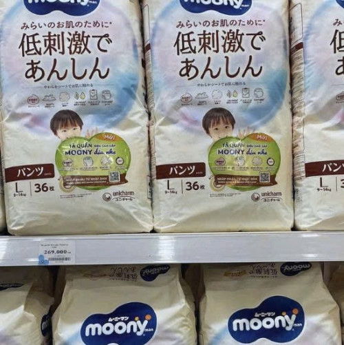 Tả moony size L . 9 kí - 14 kí