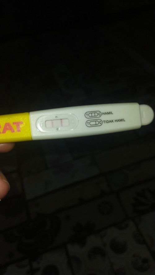 allhamdulillah bun aku tespek lg hasilnya positif