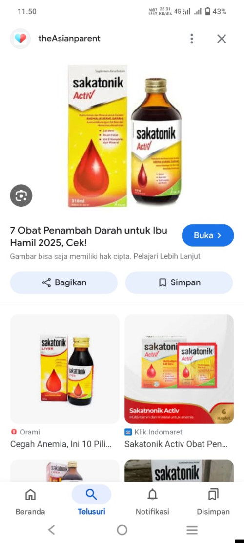 Bunda bunda ada yang konsumsi sakatonic aktiv gak buat naikin HB? 
Padahal tm 1 13hb ny, skrg turun