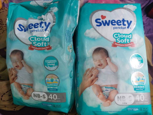 diapers sweety nbs 40 perekat